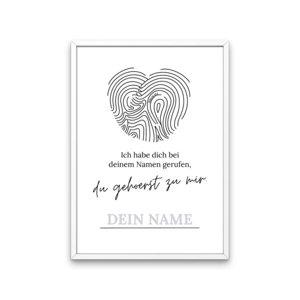 Poster - Bei deinem Namen gerufen (Individuell) (3)
