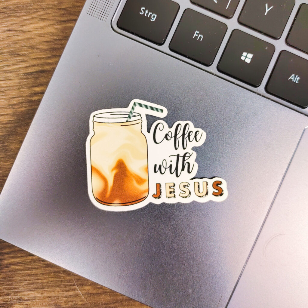 Coffee with Jesus – Sticker - Meeting Jesus
