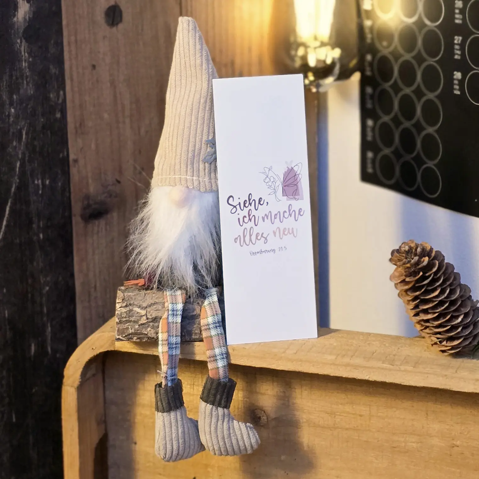 Lesezeichen - Siehe ich mache alles neu - Offenbarung 21, 5 8.jpg