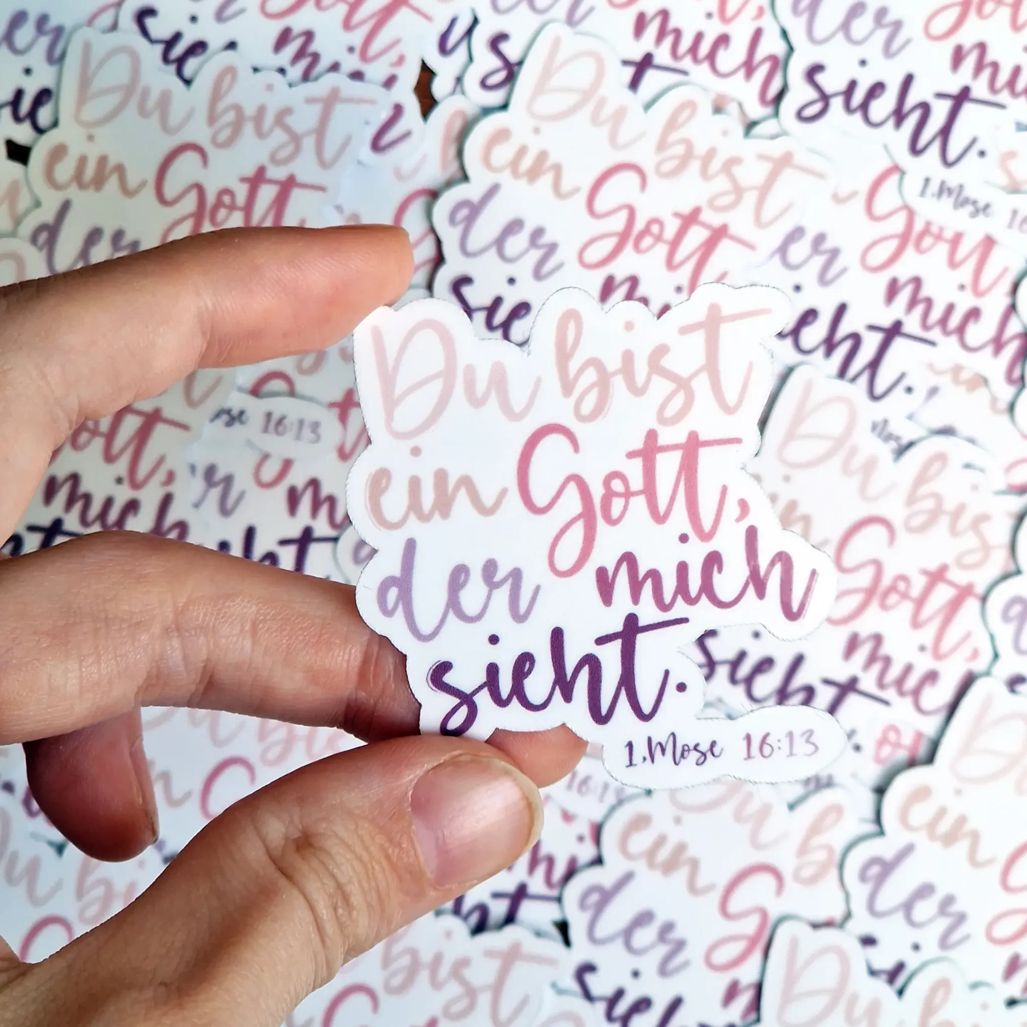 Sticker - Du bist ein Gott der mich sieht 7.jpg
