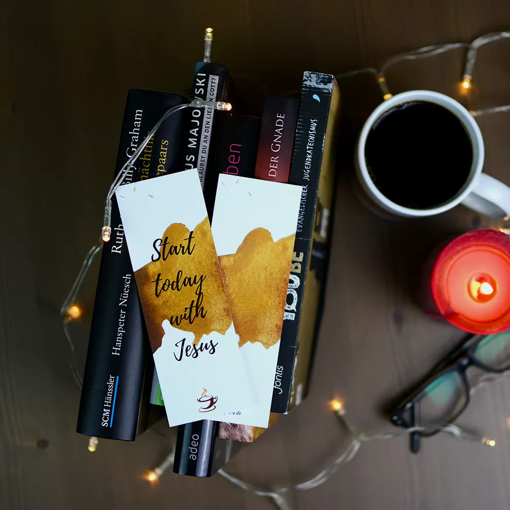 Lesezeichen - Start today with Jesus (2)