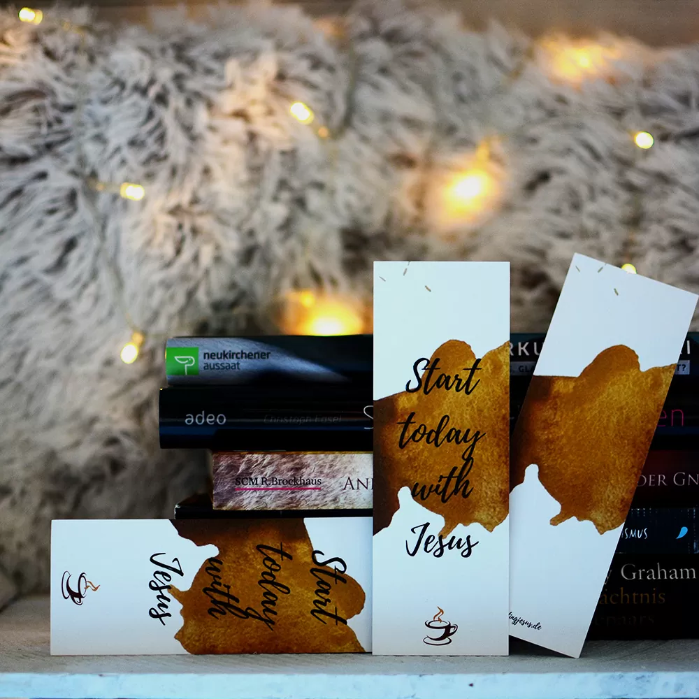Lesezeichen - Start today with Jesus (3)