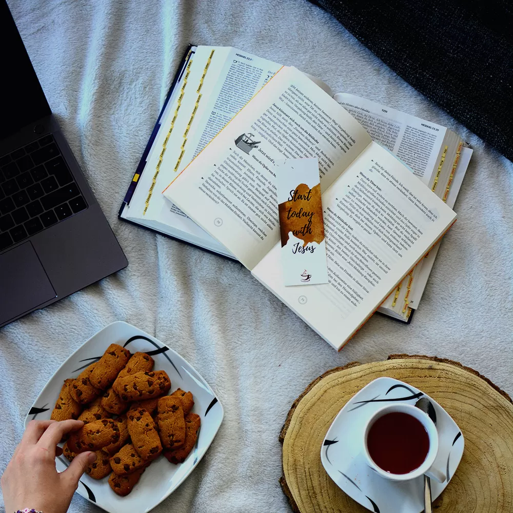 Lesezeichen - Start today with Jesus (4)