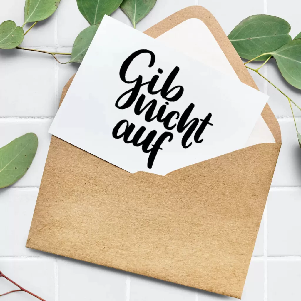 Postkarte - Marie - Gib nicht auf (5)