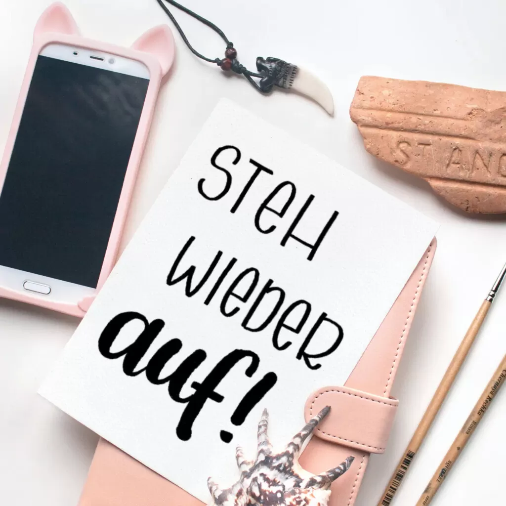 Postkarte - Marie - Steh wieder auf (2)