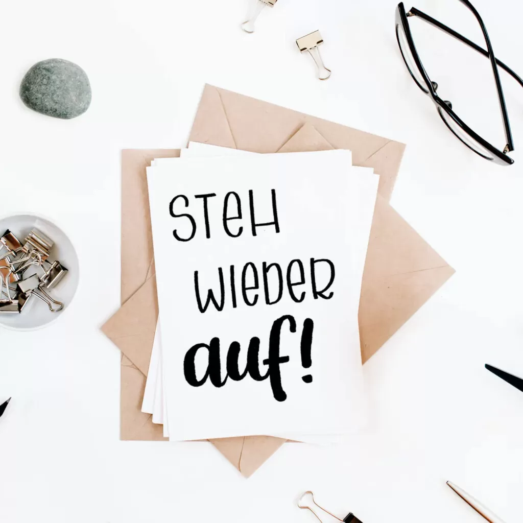 Postkarte - Marie - Steh wieder auf (3)