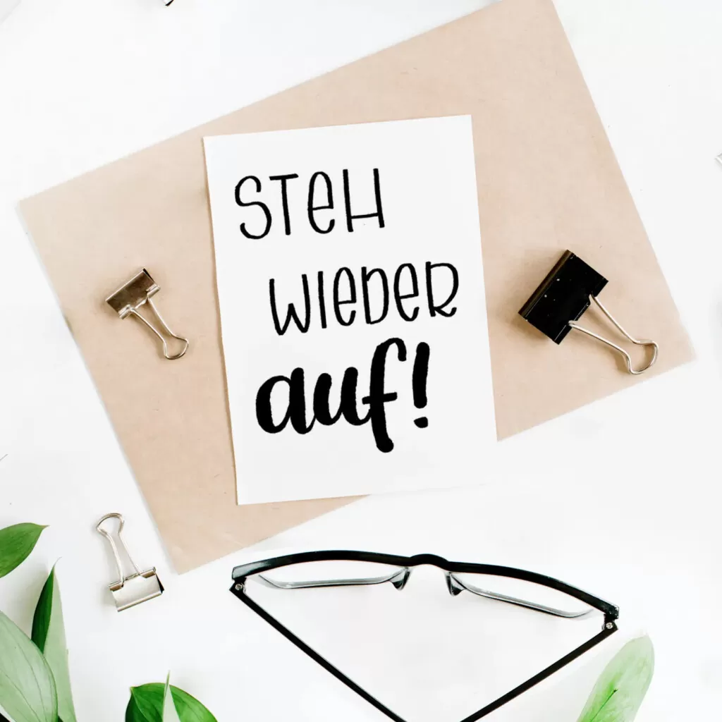 Postkarte - Marie - Steh wieder auf (4)