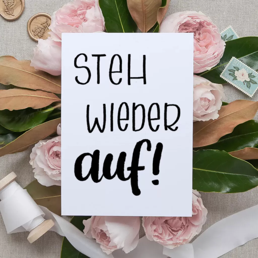 Postkarte - Marie - Steh wieder auf (5)