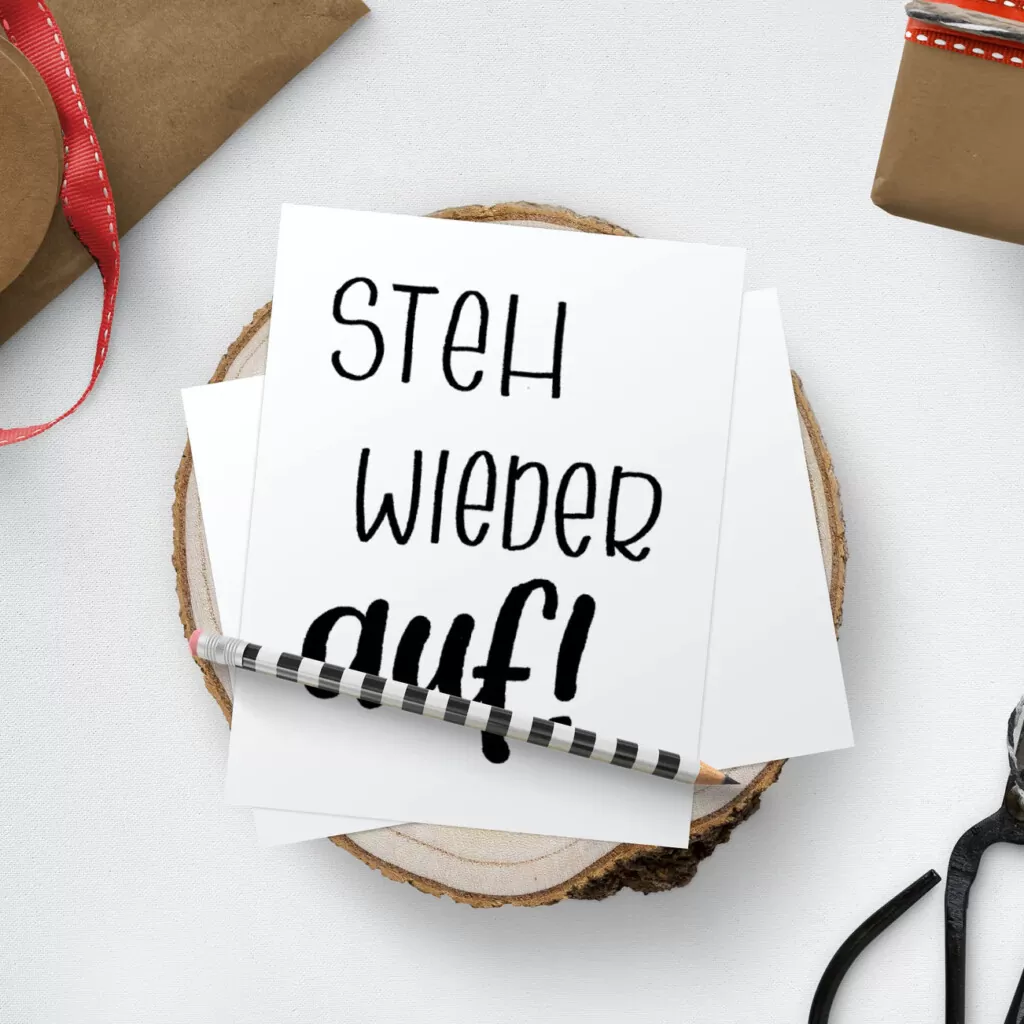 Postkarte - Marie - Steh wieder auf (6)