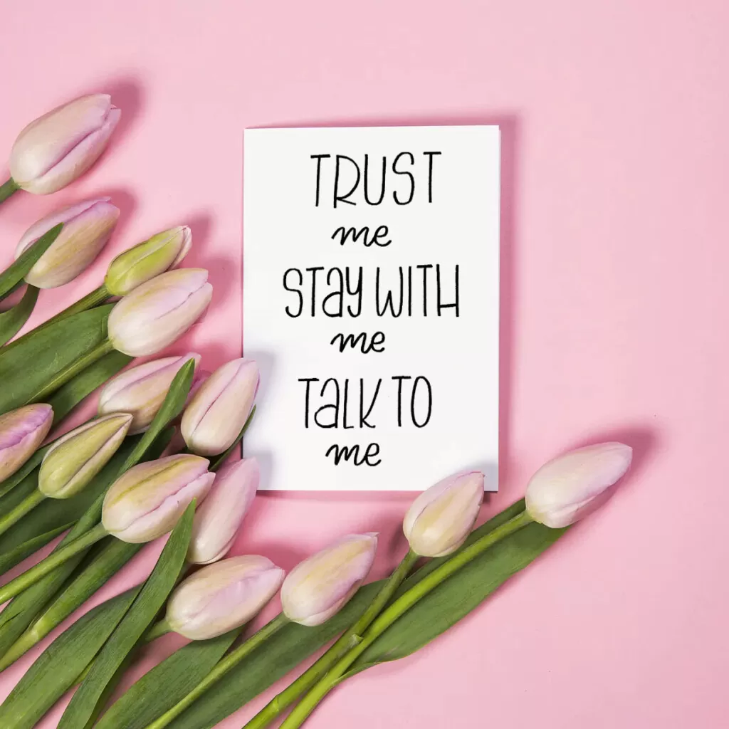 Postkarte - Marie - Trust, Stay, Talk (2)