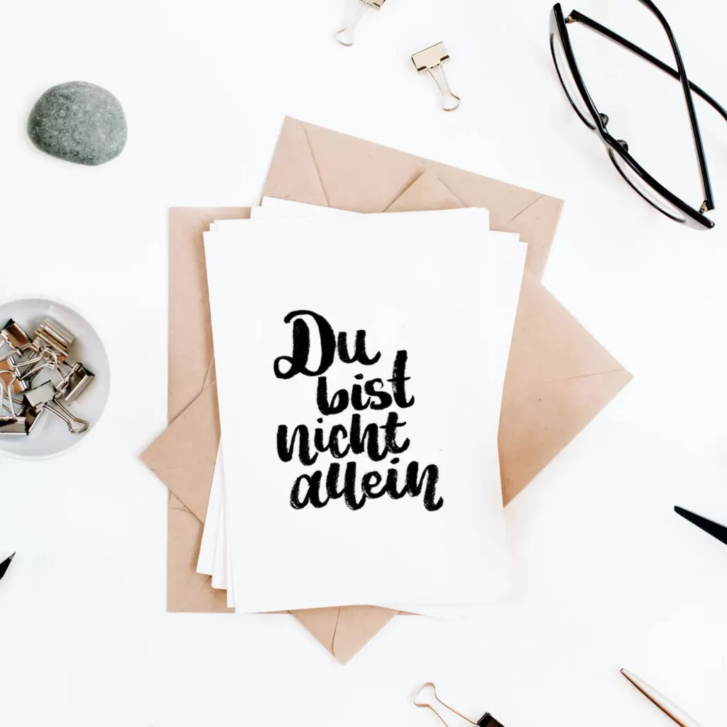 Postkarte - Marie - Du bist nicht allein (1)