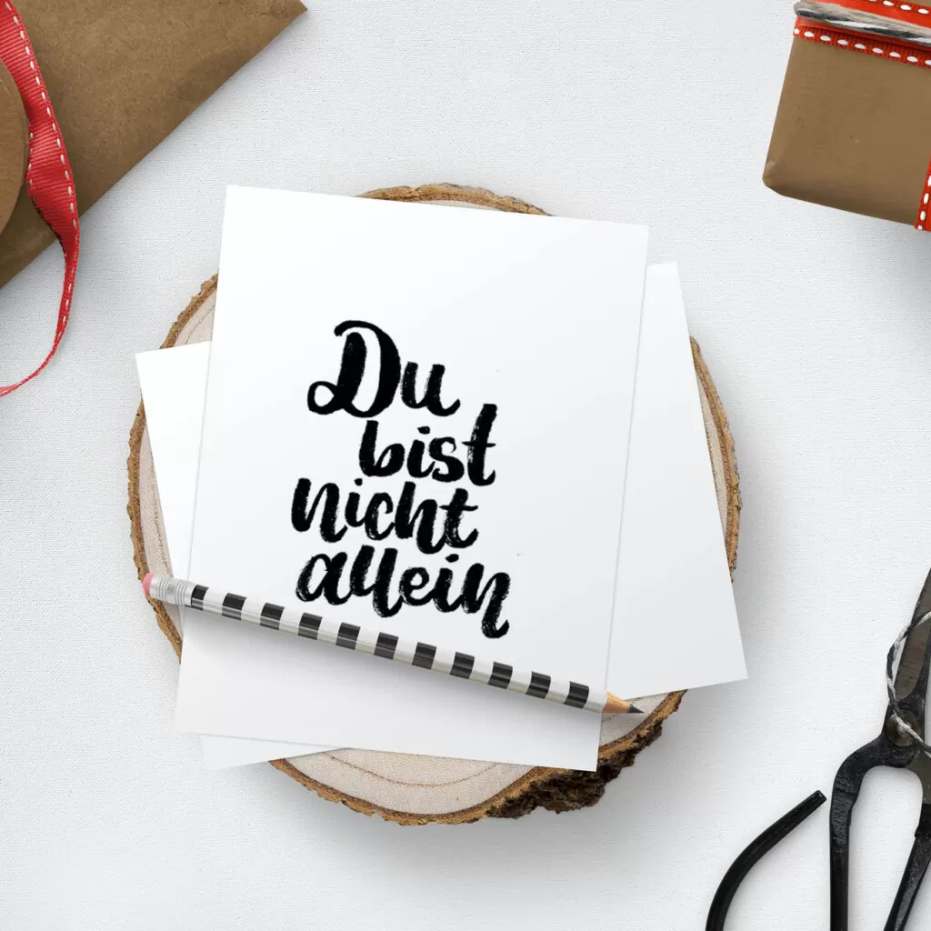Postkarte - Marie - Du bist nicht allein (4)