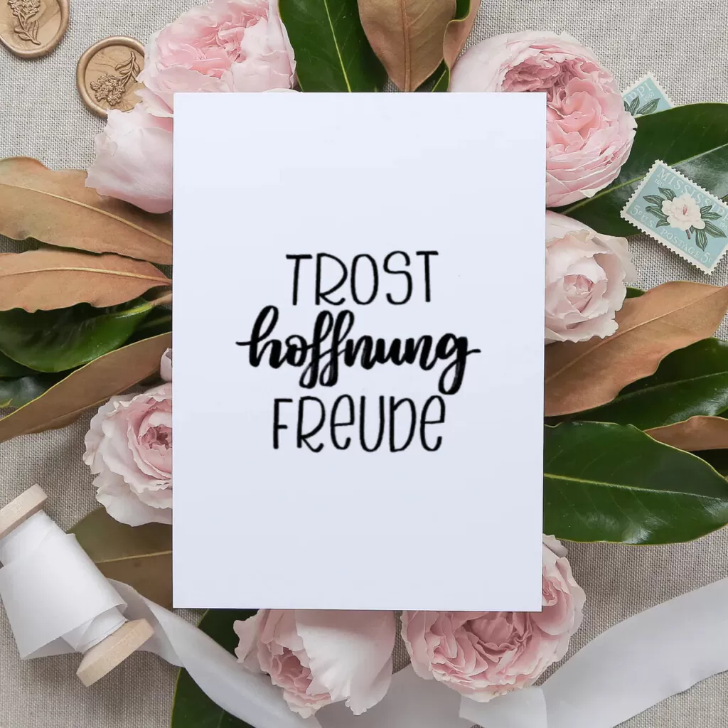 Postkarte - Marie - Trost, Hoffnung, Freude (1)