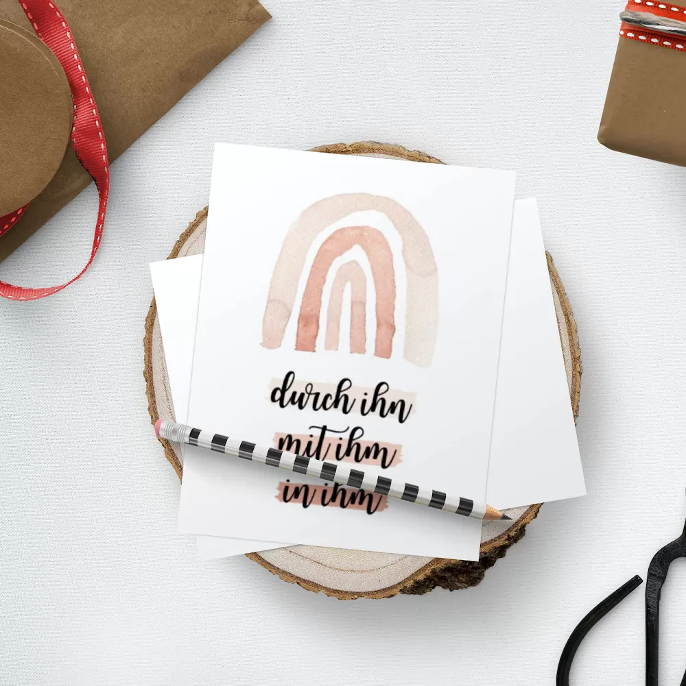 Postkarte - Durch ihn, mit ihm, in ihm (4)