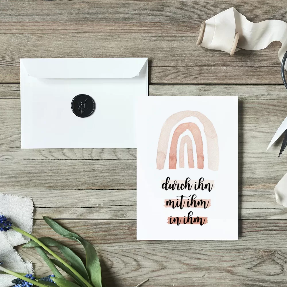 Postkarte - Durch ihn, mit ihm, in ihm (5)