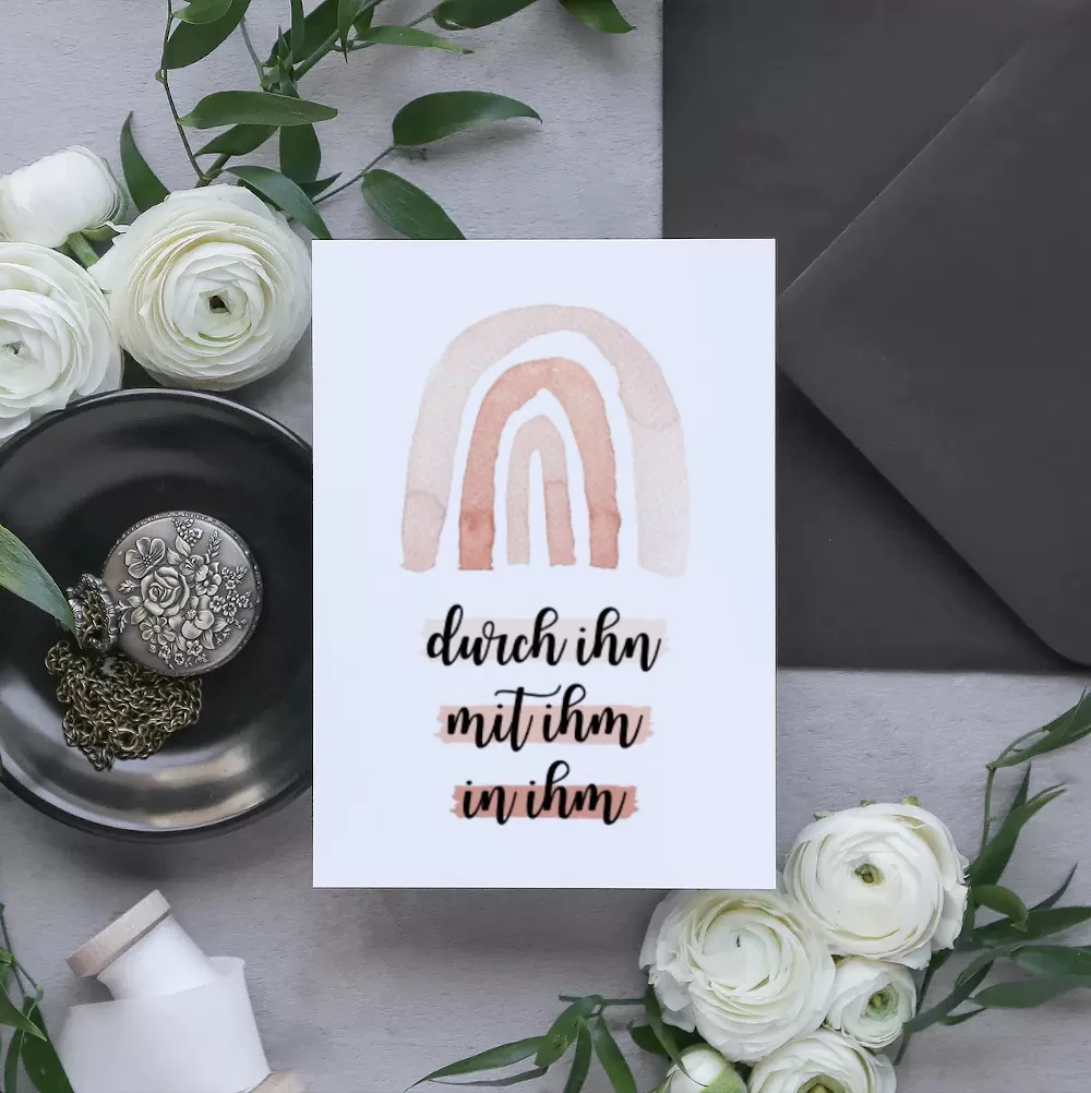 Postkarte - Durch ihn, mit ihm, in ihm (7)