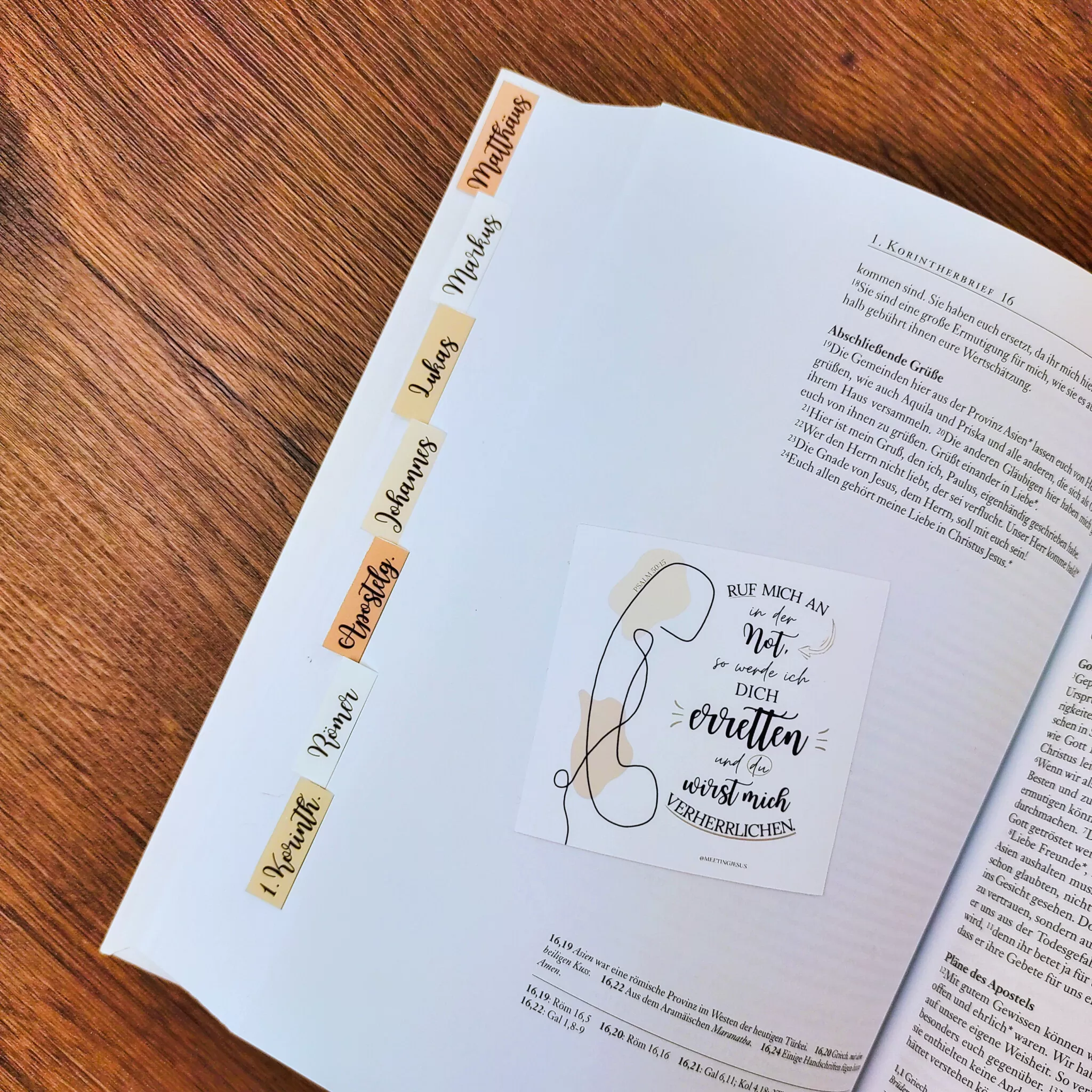 Sticker - Rufe mich an in der Not (1)