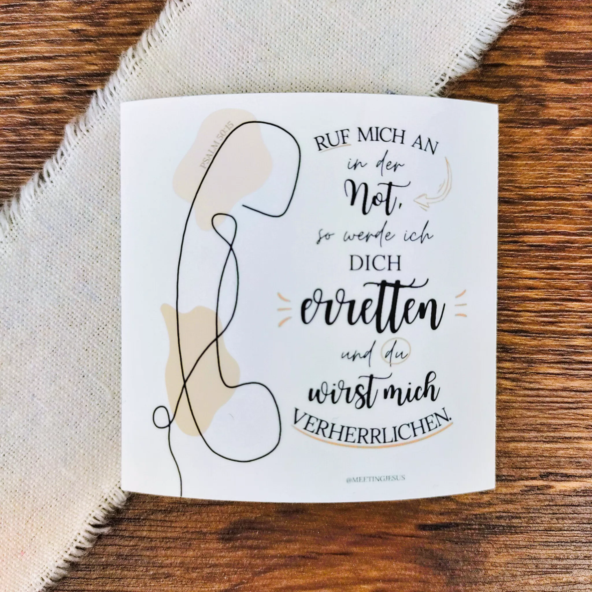 Sticker - Rufe mich an in der Not (13)