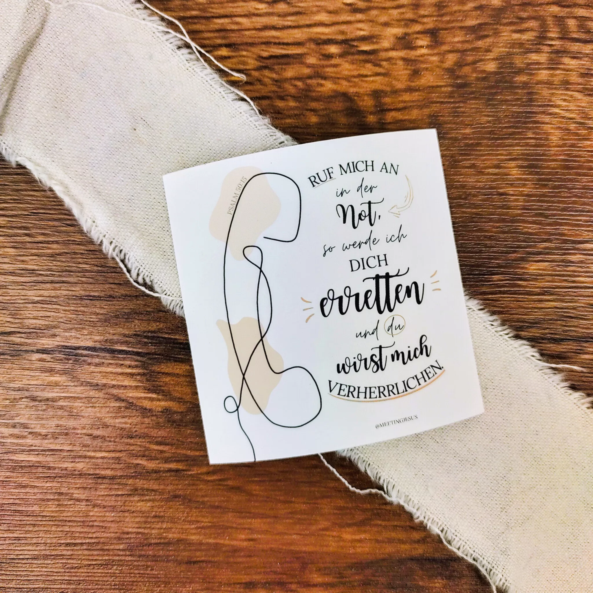 Sticker - Rufe mich an in der Not (5)