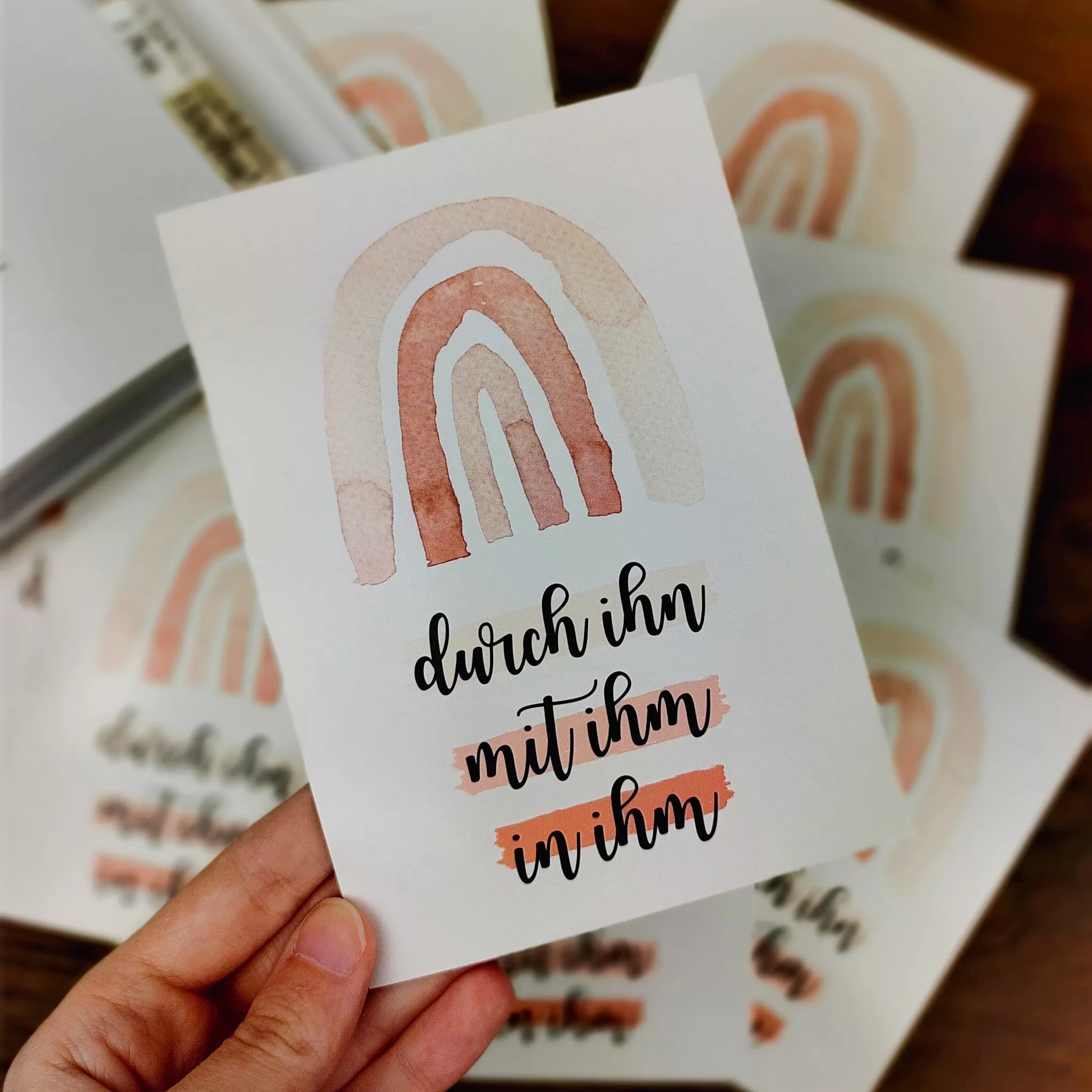 Postkarte - Durch ihn, mit ihm, in ihm (B-Ware) (3)