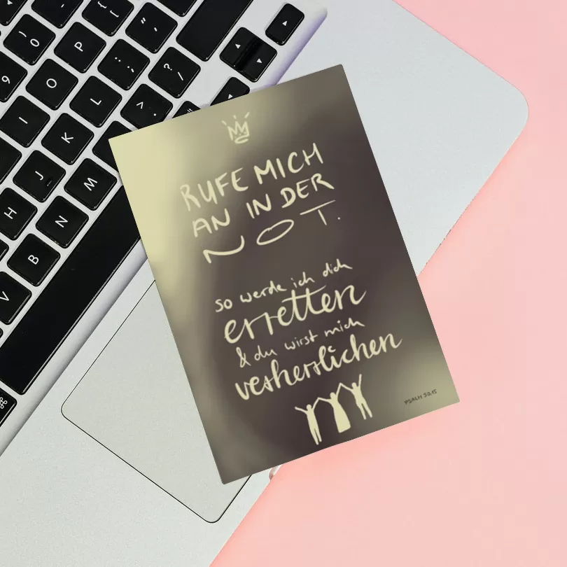 Postkarte - Psalm 50, 15 (10)