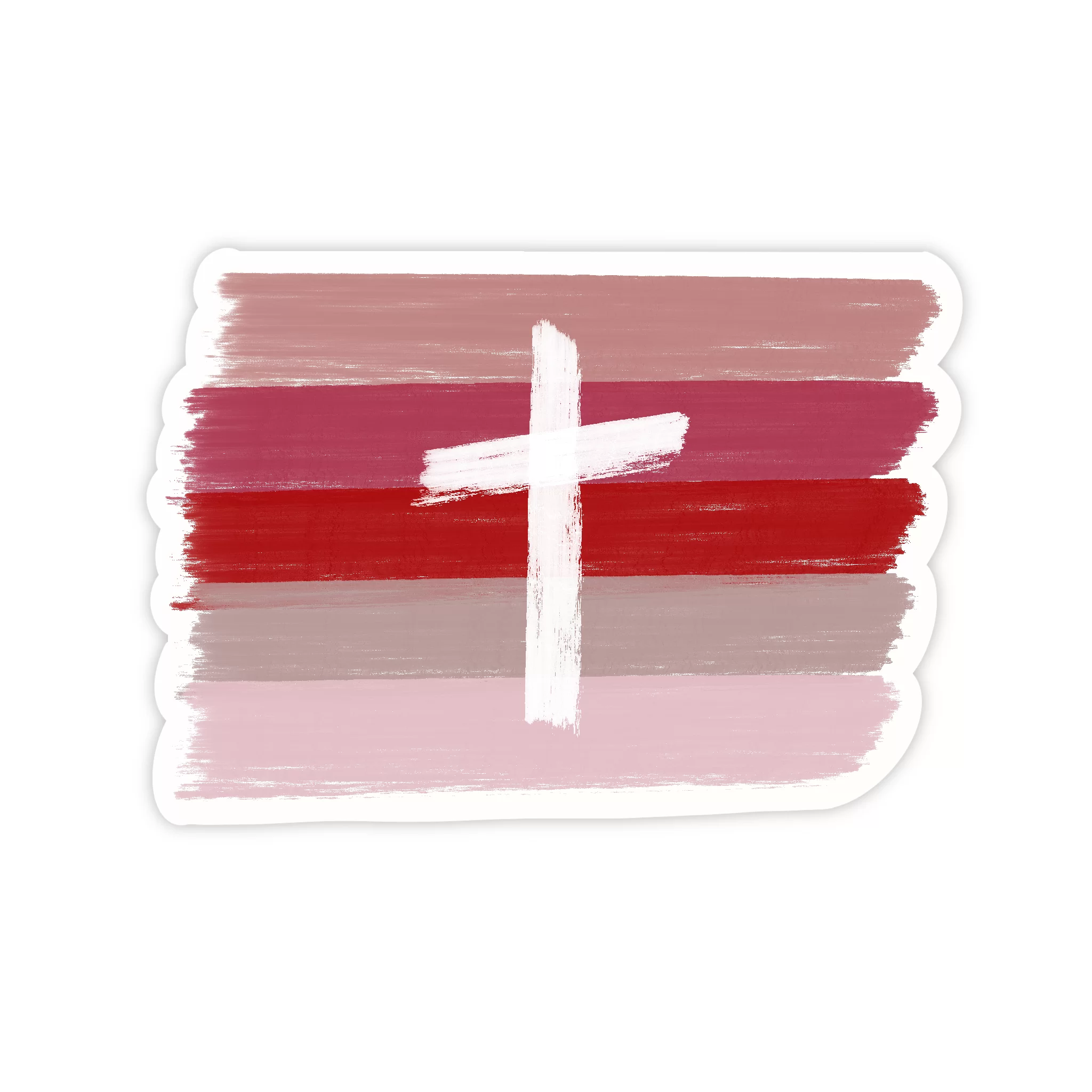 Sticker - Kreuz-Flagge