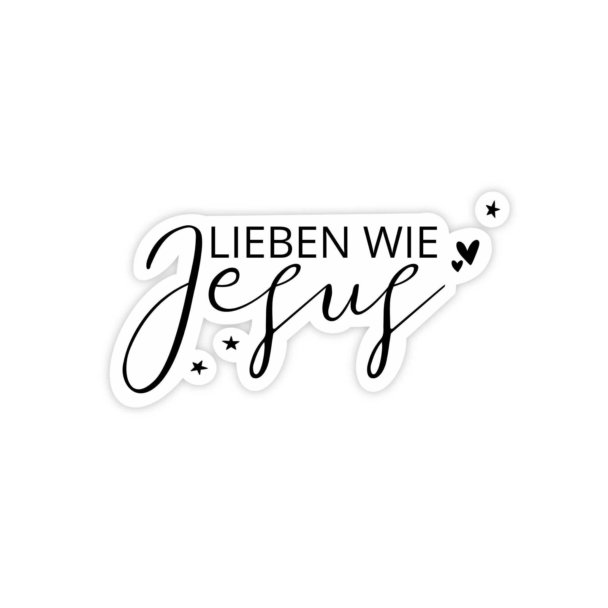 Sticker - Lieben wie Jesus