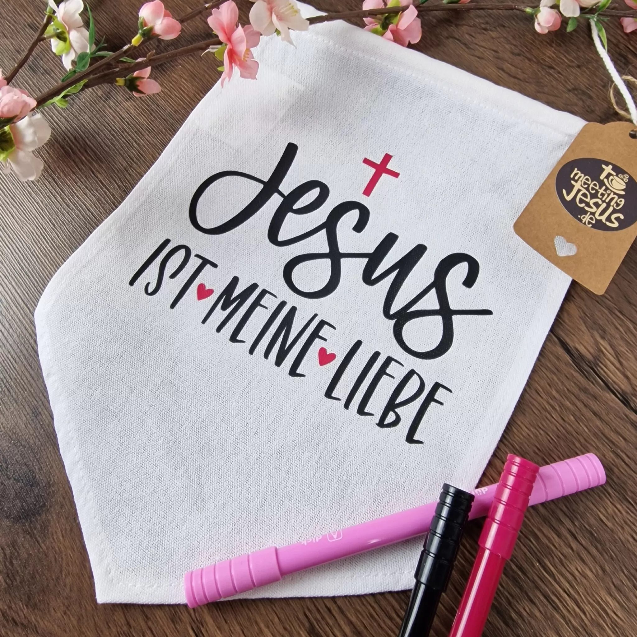 Stoffwimpel - Jesus ist meine Liebe (3)