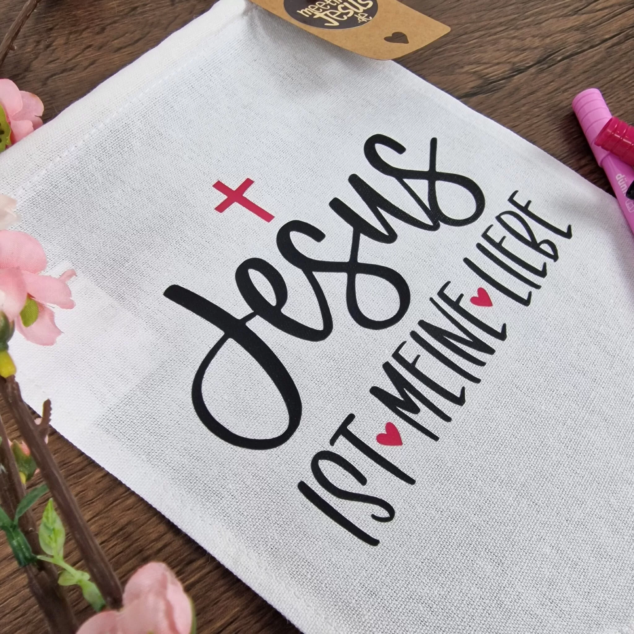 Stoffwimpel - Jesus ist meine Liebe (5)
