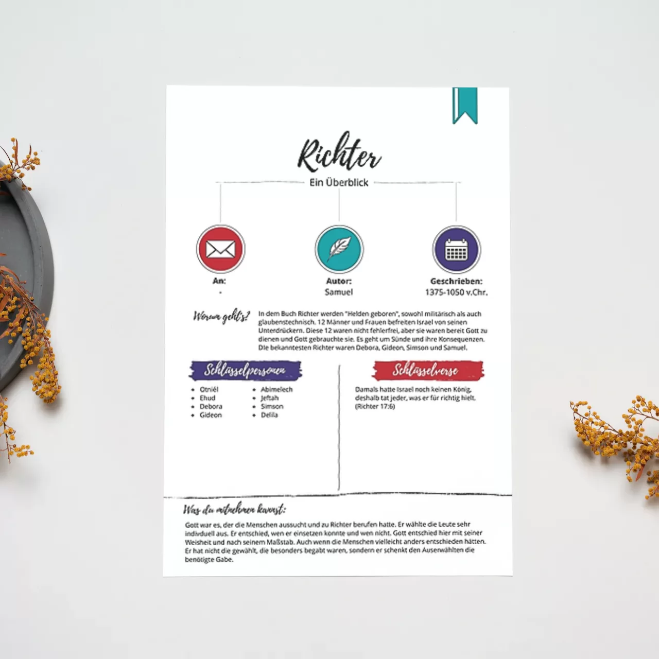 Biblestudy-Card - Richter 9