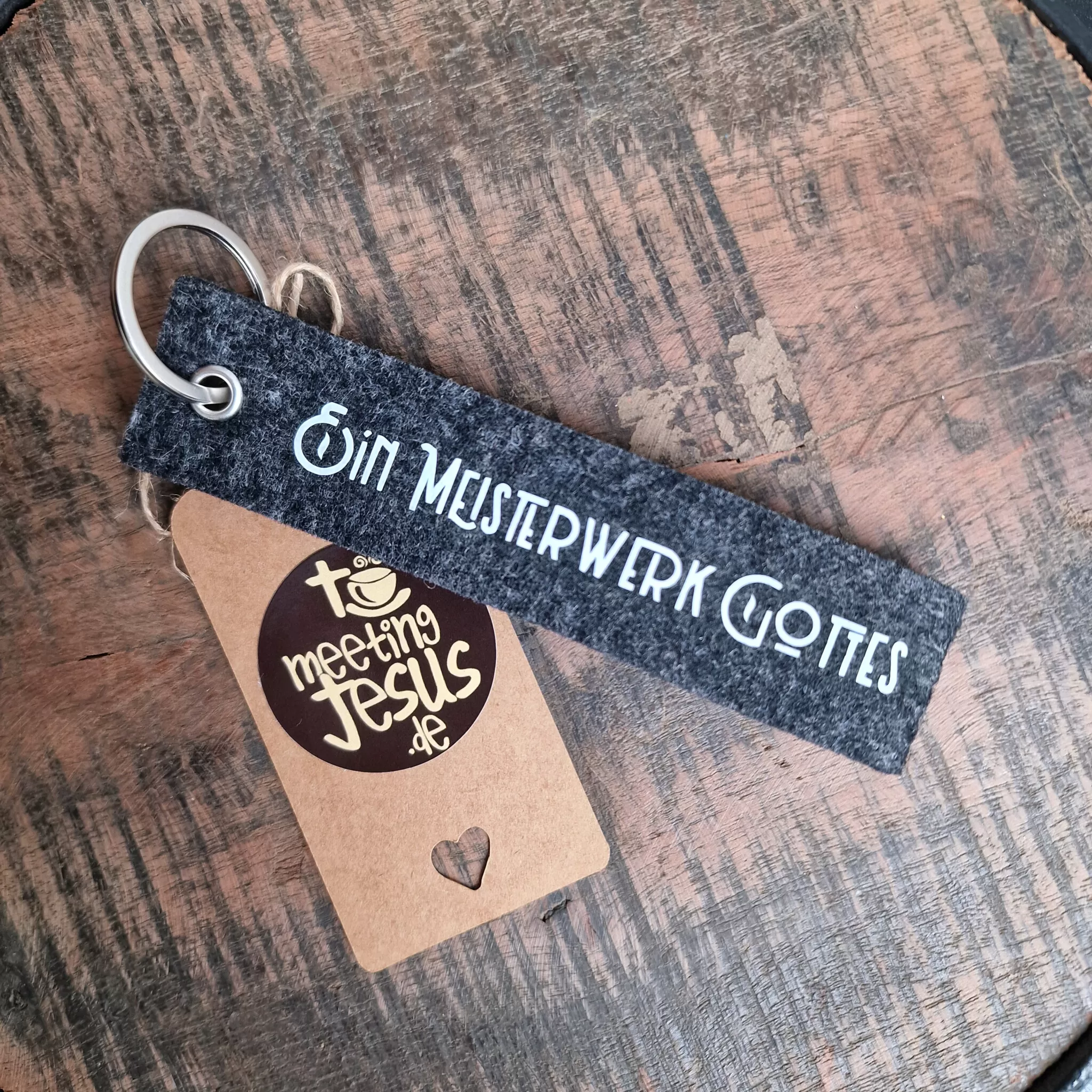 Schlüsselanhänger - Filz - Ein Meisterwerk Gottes 2